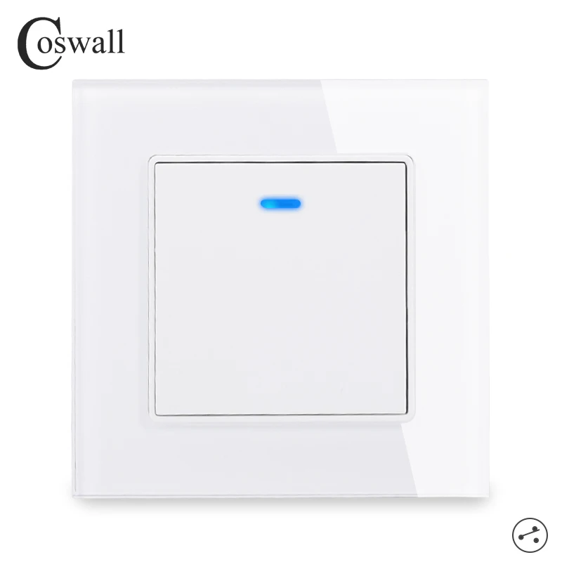 Переключатель света Coswall настенный переключатель из хрустального стекла 1