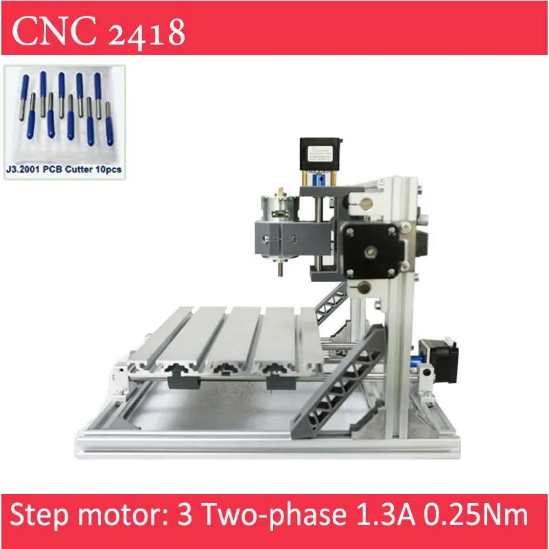 CNC 2418 Engraver With Laser Option of 500mw 2500mw 5500 mw For Pcb Milling Wood Soft