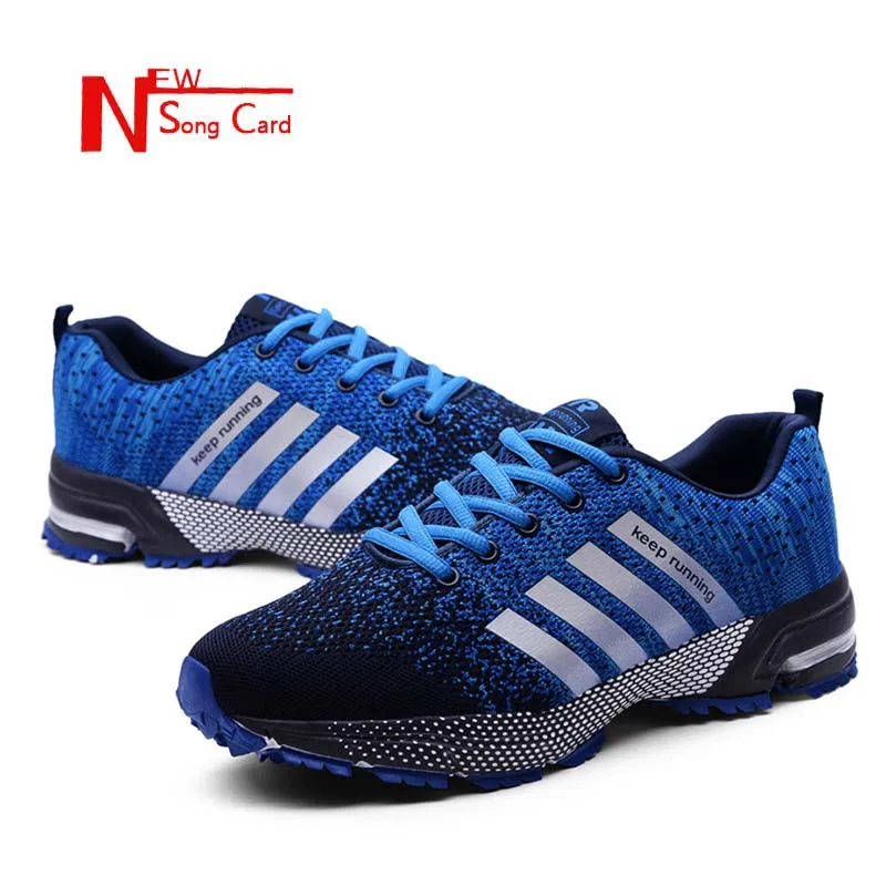

New song card Men Shoes 2019 Fashion Summer Mesh Breathable Casual Shoes Lightweight Comfortable Walking Sneaker Plus size 39-47