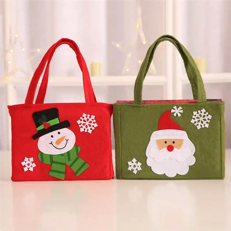 2018 Christmas Santa Claus Snowman Gift Candy Bag Stocking Xmas Tree Party Home Decor #2o26 (6)