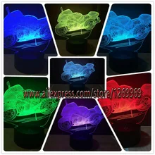 font b 2017 b font Cool Fsat Haulage Motorcycle 3D font b LED b font