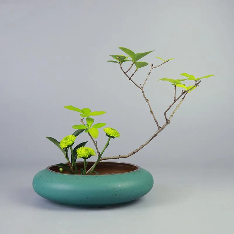 Японский стиль цветочный горшок Zen Ikebana контейнеры керамический Гидропоника