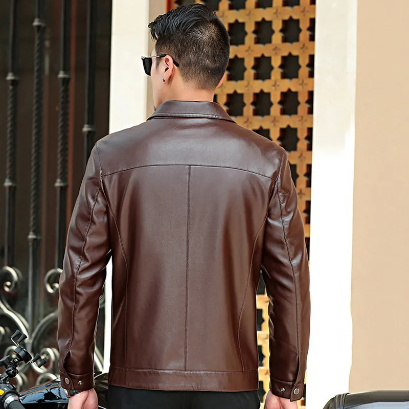 Veste Black 2018 Casual Mouton Thickening Chaud No599 Mâle black De Lâche Cuir Automne Survêtement Épais Velours Hiver Peau Mens Plus brown Nouveau brown Thickening En Hommes Manteaux x718w1E