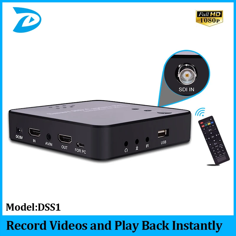 1080P 3G SDI HDMI записывающее устройство USB флэш диск HDD без ПК не запрашивает никаких