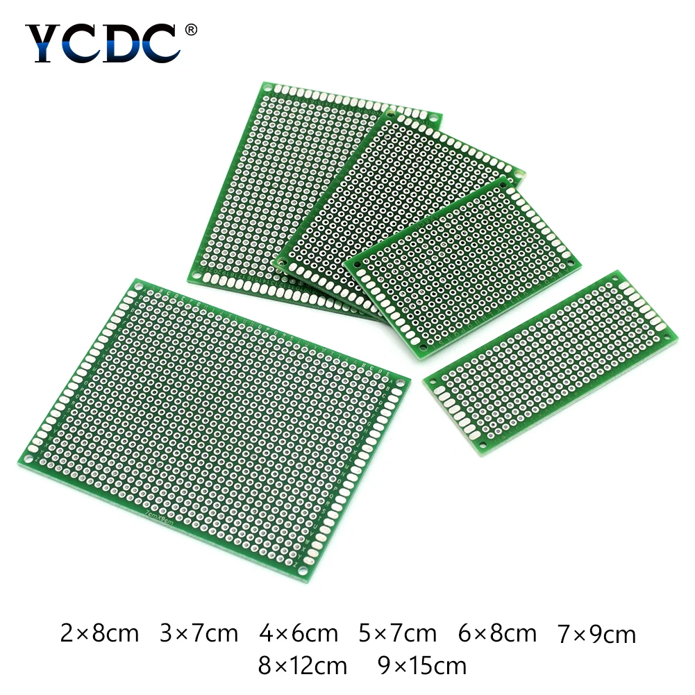 10 шт. прочный двухсторонний Pcb Универсальный макет печатная плата полоса прототип для электронных Arduino DIY проектов