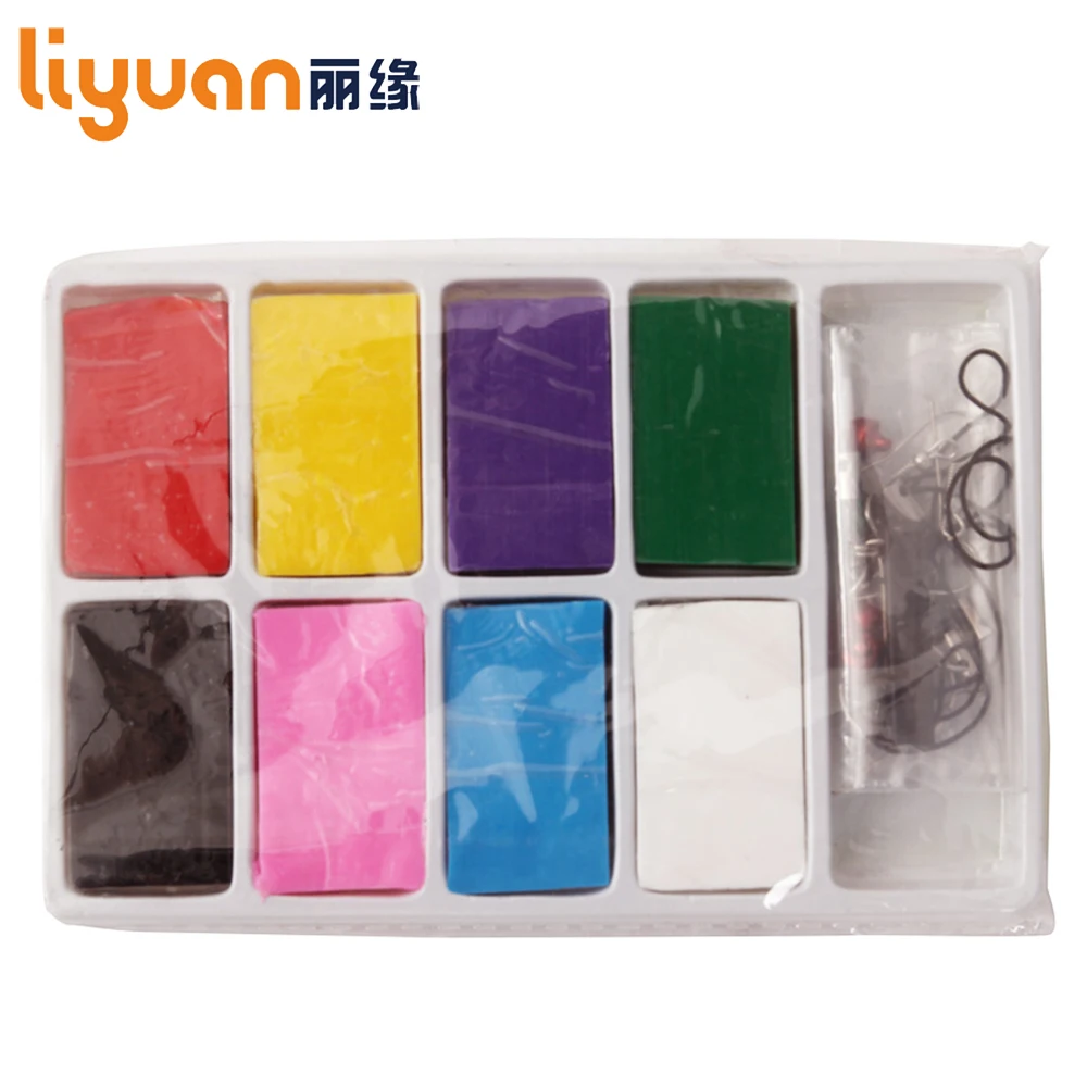 Liyuan тонкая глиняная игрушка красочная глина для моделирования 8 блоков нетоксичный Пластилин для детей