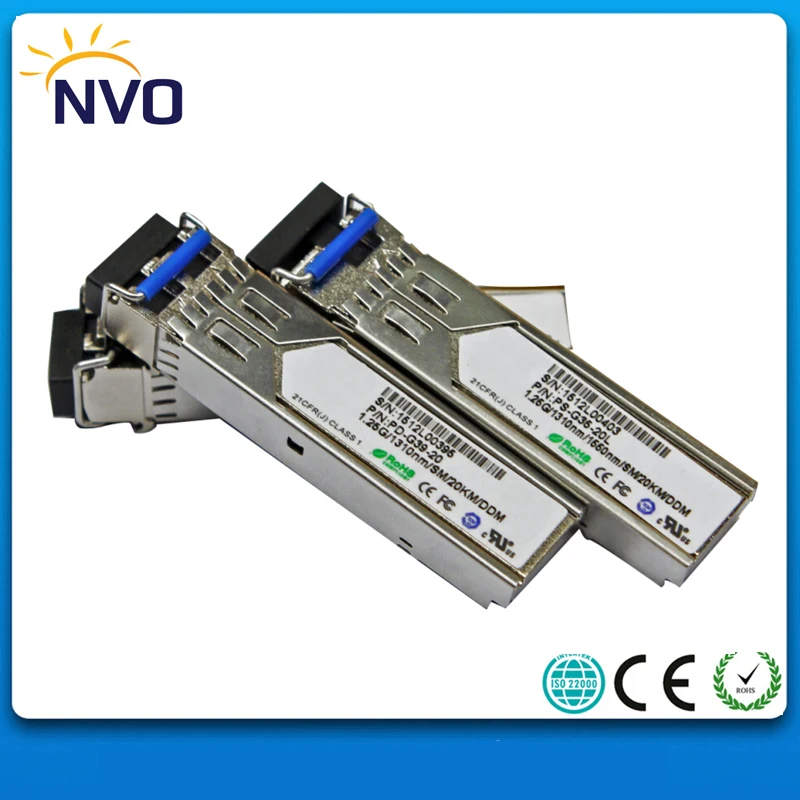 

Free Shipping 20Pcs/Lot,1.25G,SM,Dual Fiber,1310nm,20KM,Single Mode,DDM,Fiber Optical LC SFP Fiber Transceiver