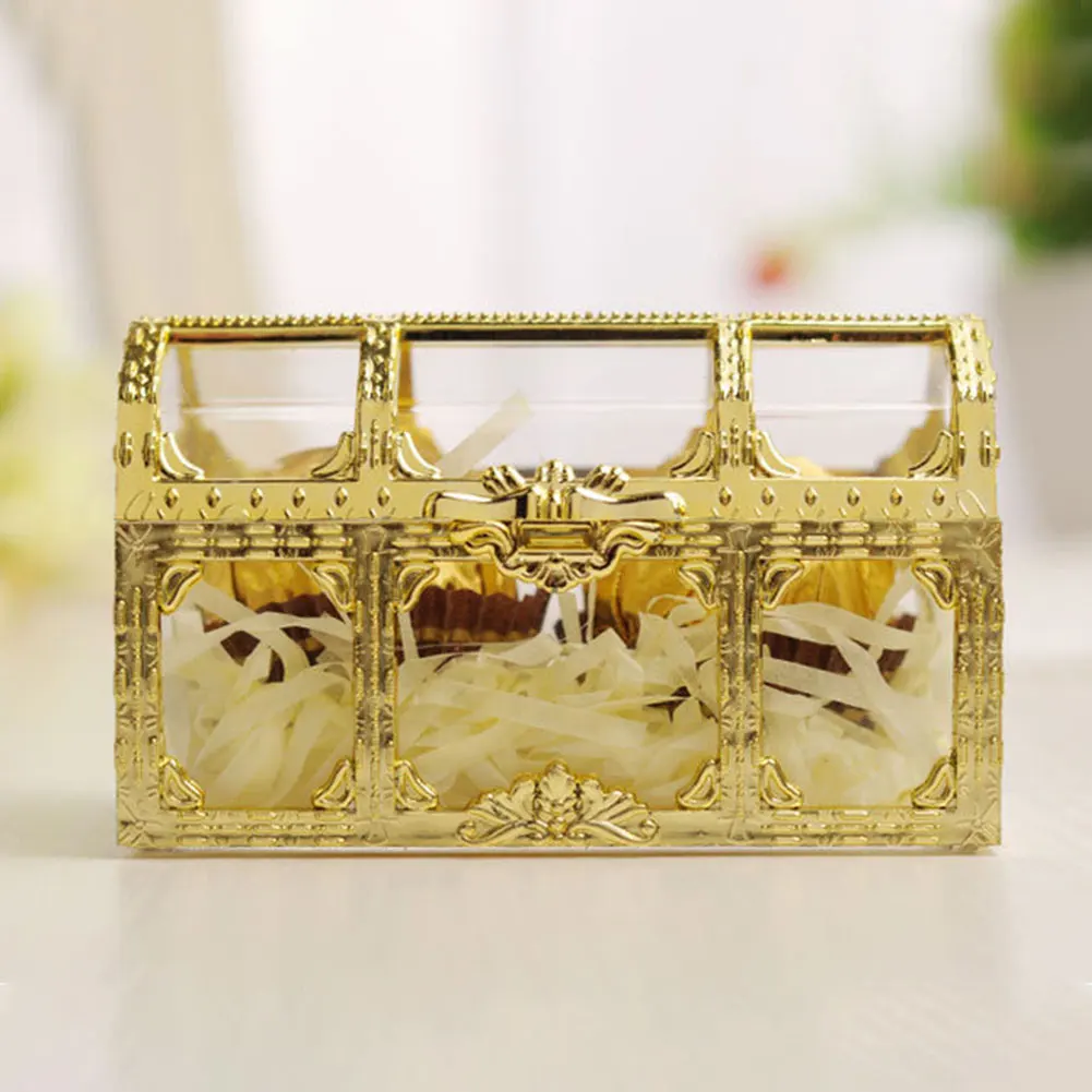 

Collectibles Jewelry Box Mini Pirate Transparent Organizer Trinket Gem Treasure Storage Desktop Case Crystal Candy Home Makeup