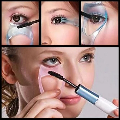 24pcs Top Quality Hot3 in 1 Mascara Shield Guard Eyelash Comb Applicator Guide Card Makeup Tool | Красота и здоровье