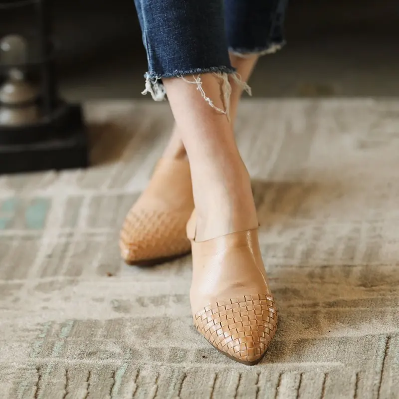 En Abricot Automne appricot Chaussures Ballerines 2018 Beige Semelle Slip Beige Pointu Casual Actmdall Cuir Printemps Femmes On Appartements Caoutchouc q5UI6