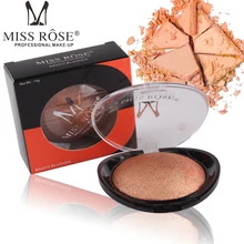 Blush palette peach face make up MISS ROSE baking powder blush temptation easy to color liquid Blush palette peach face make up MISS ROSE baking powder blush temptation easy to color liquid