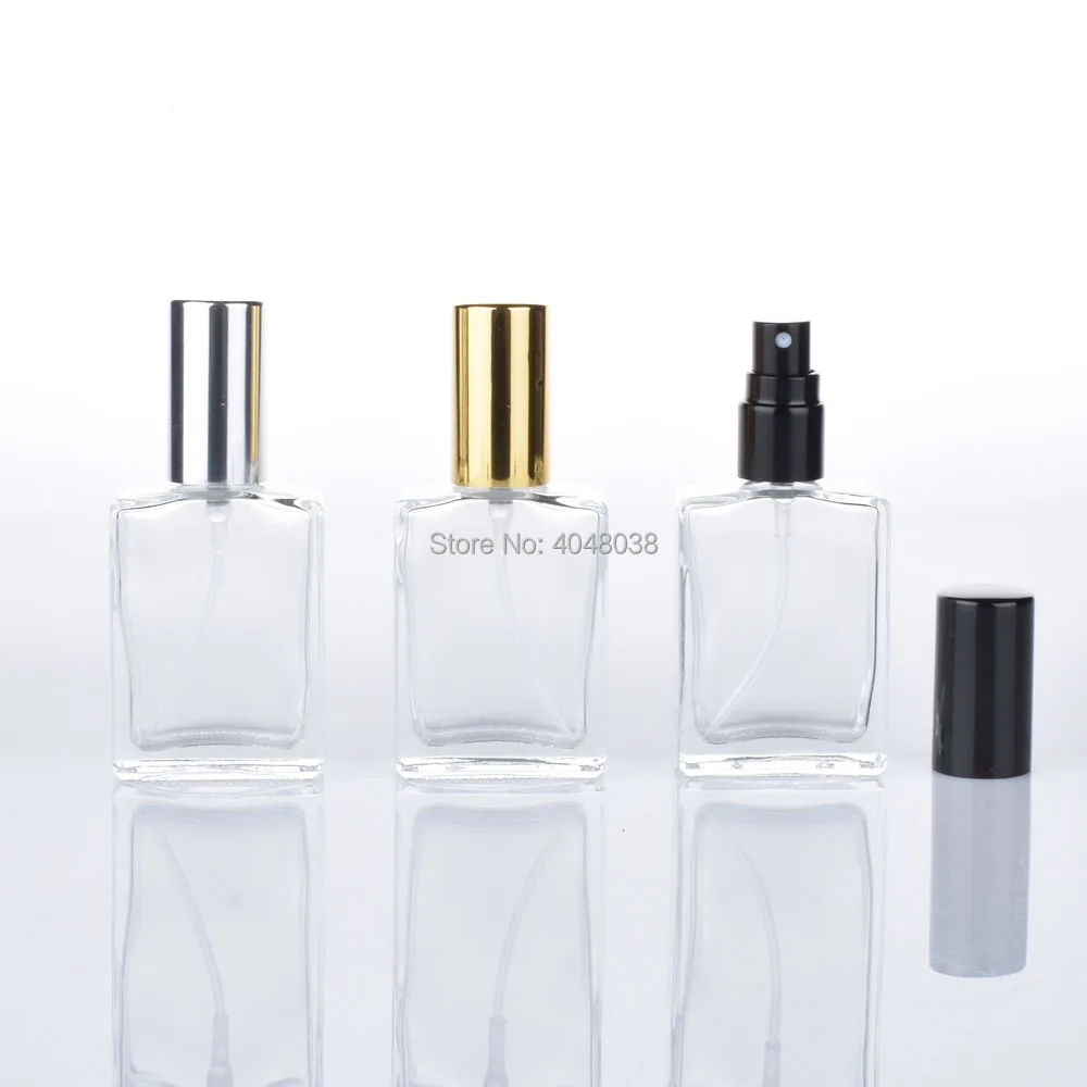 15 ML Cosmetic Compact Empty Perfume Bottle Transparent Pressed Spray Container Frosted Little Square Glass Filling Bottles (3)