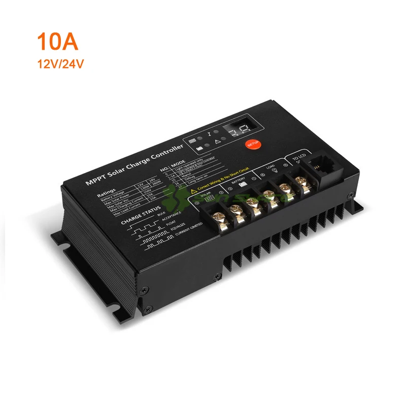 Высокая эффективная mppt 10A 12v24vauto солнечных батарей трекер контроллер/Зарядное