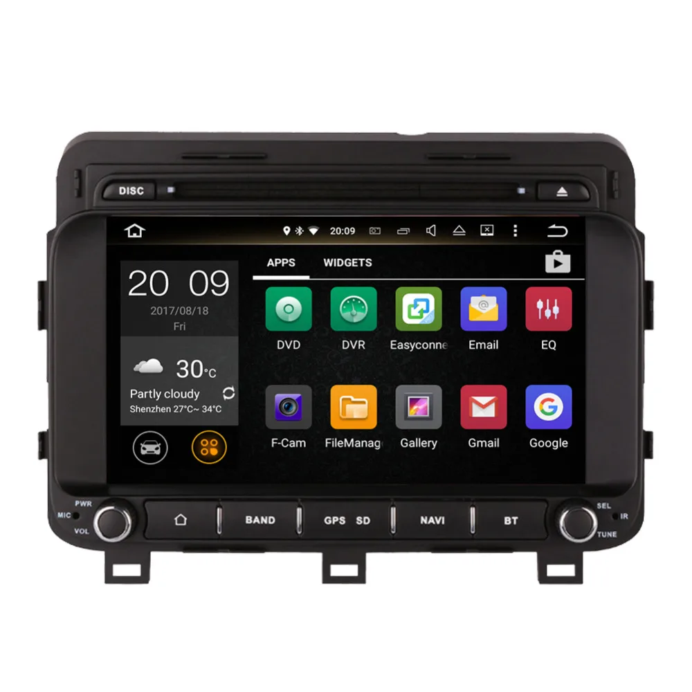 2 Din Android 8 0 Восьмиядерный 4 Гб RAM автомобильный DVD мультимедийный плеер для Kia K5 Optima