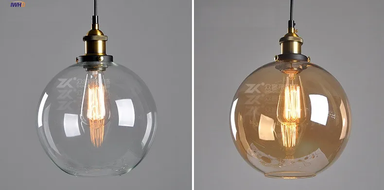 lâmpada do vintage iluminação pingente industrial