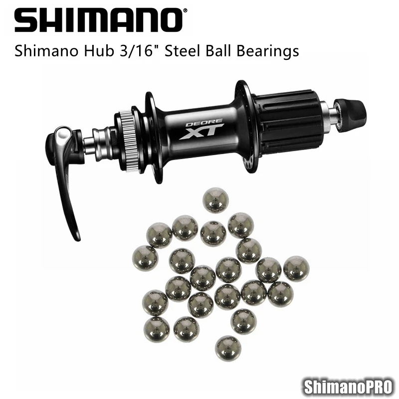 Shimano Hubs 3/16" Steel Ball Bearings for Front Hub Cup and Cone Bearingsin Bicycle Hubs from