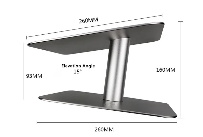 Fanshu подставка для ноутбука регулируемый вращающийся настольный алюминиевый ноутбук стояк держатель для охлаждения для MacBook Air Mini Pro 11-17 дюймов