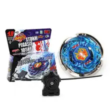 Fusion üst 4D hızlılık Fight usta fırtına PEGASIS 105RF BB28 dönen Top Ripcord fırlatıcı seti oyuncak çocuklar hediye