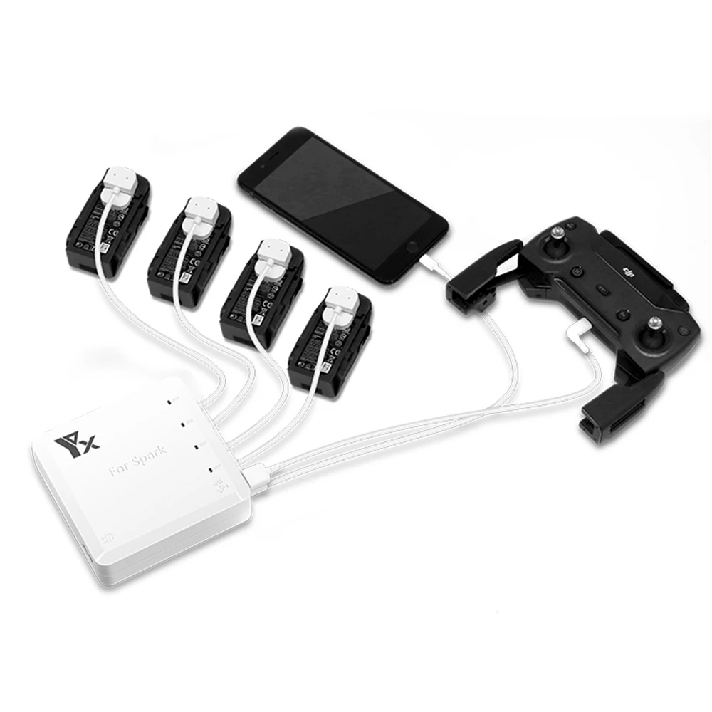 DJI Spark Drone fast Smart Charger Battery Charging Hub charger for DJI Spark battery remote controller USB Port US EU AU UK цена DJI Spark Drone fast Smart Charger Battery Charging Hub charger for DJI Spark battery remote controller USB Port US EU AU UK цены онлайн