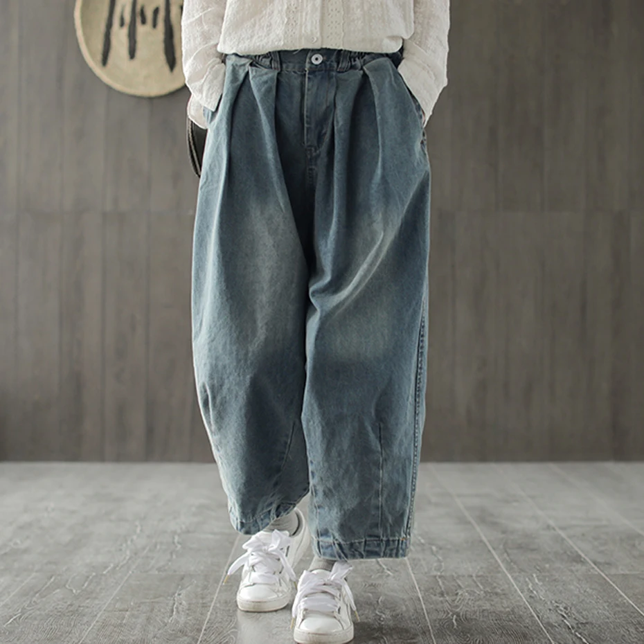 

Women Wide Leg Jeans Denim Pants Retro Vintage Casual Fashion for Summer Long Big Loose Oversized Bleached AZ39231617