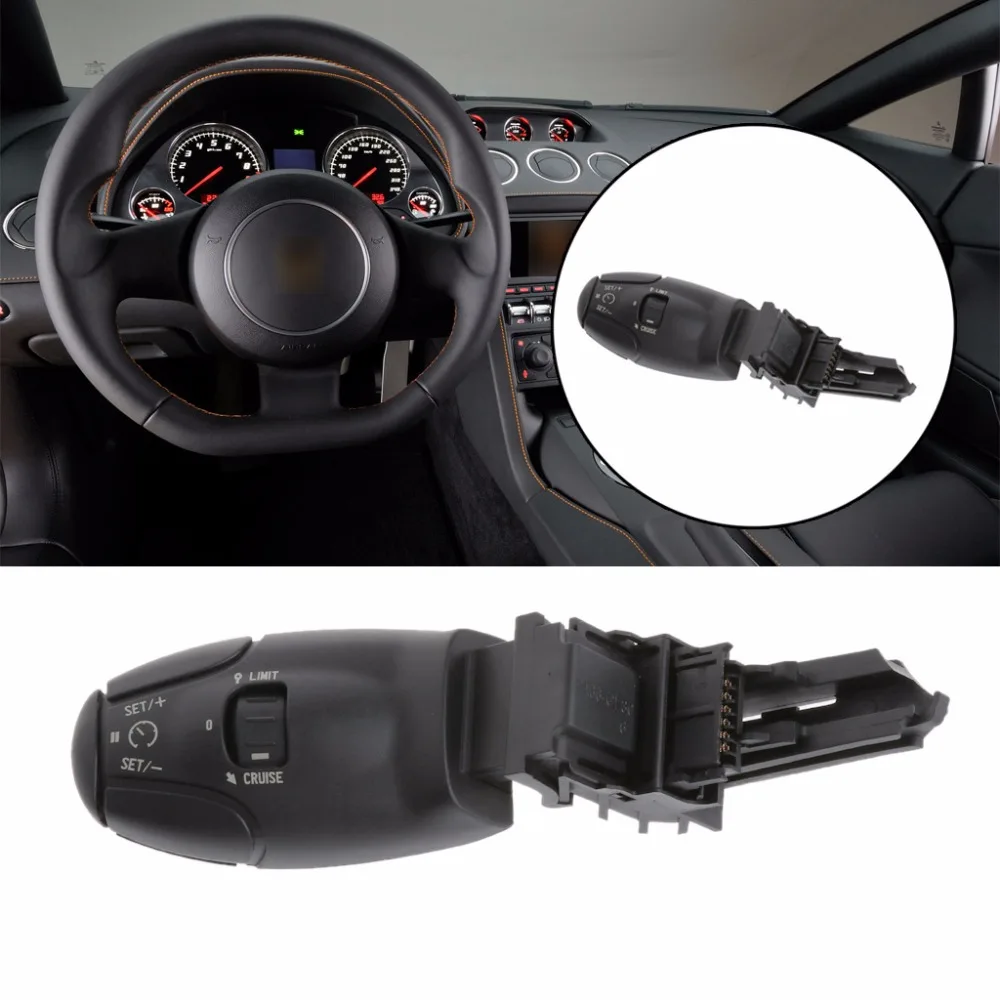 1 Pc negro interruptor de Control de crucero para Citroen C3 C5 C8 para Peugeot 207, 307, 308, 407, 607, 3008 6242Z9 piezas de Repuesto de automóvil nuevas