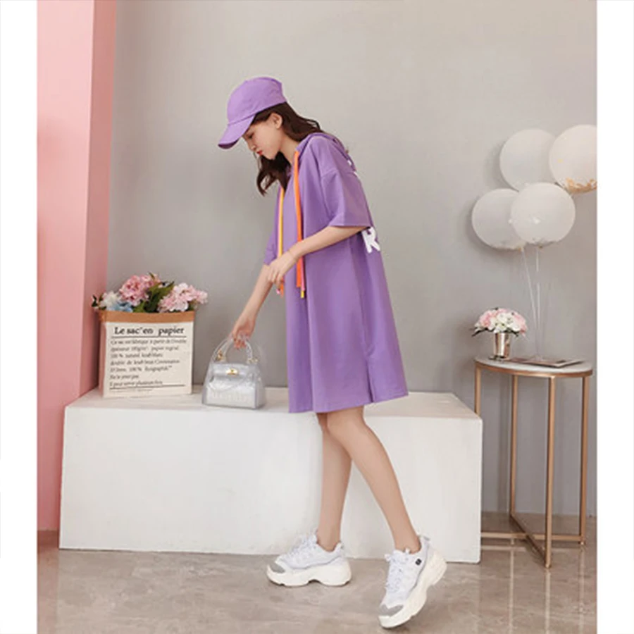 

Long T-Shirt Women Summer Cotton Ulzzang Korean Style Oversized T Shirt Harajuku Kawaii Streetwear Plus Size Women Clothing 5H30