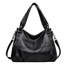Women's Genuine Leather Handbag Large Leather Designer Big Tote Bags for Women 2019 Luxury Shoulder Bag Famous Brand Handbags esufeir genuine leather women handbag famous brand shoulder bag crocodile pattern leather luxury women bags designer casual tote