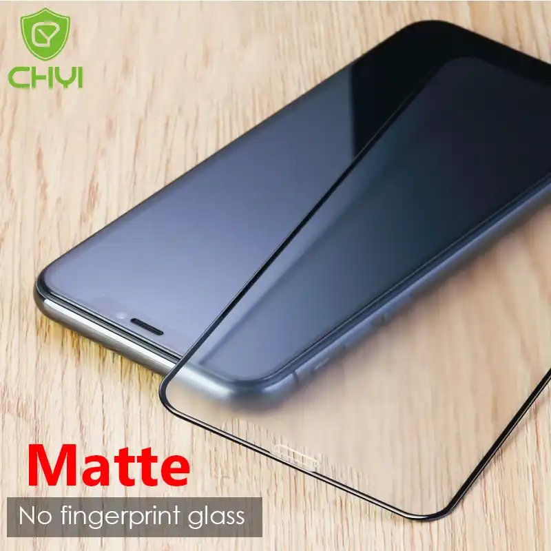 Chyi No Fingerprint Matte Glass For Iphone Xs Max Screen Protector
