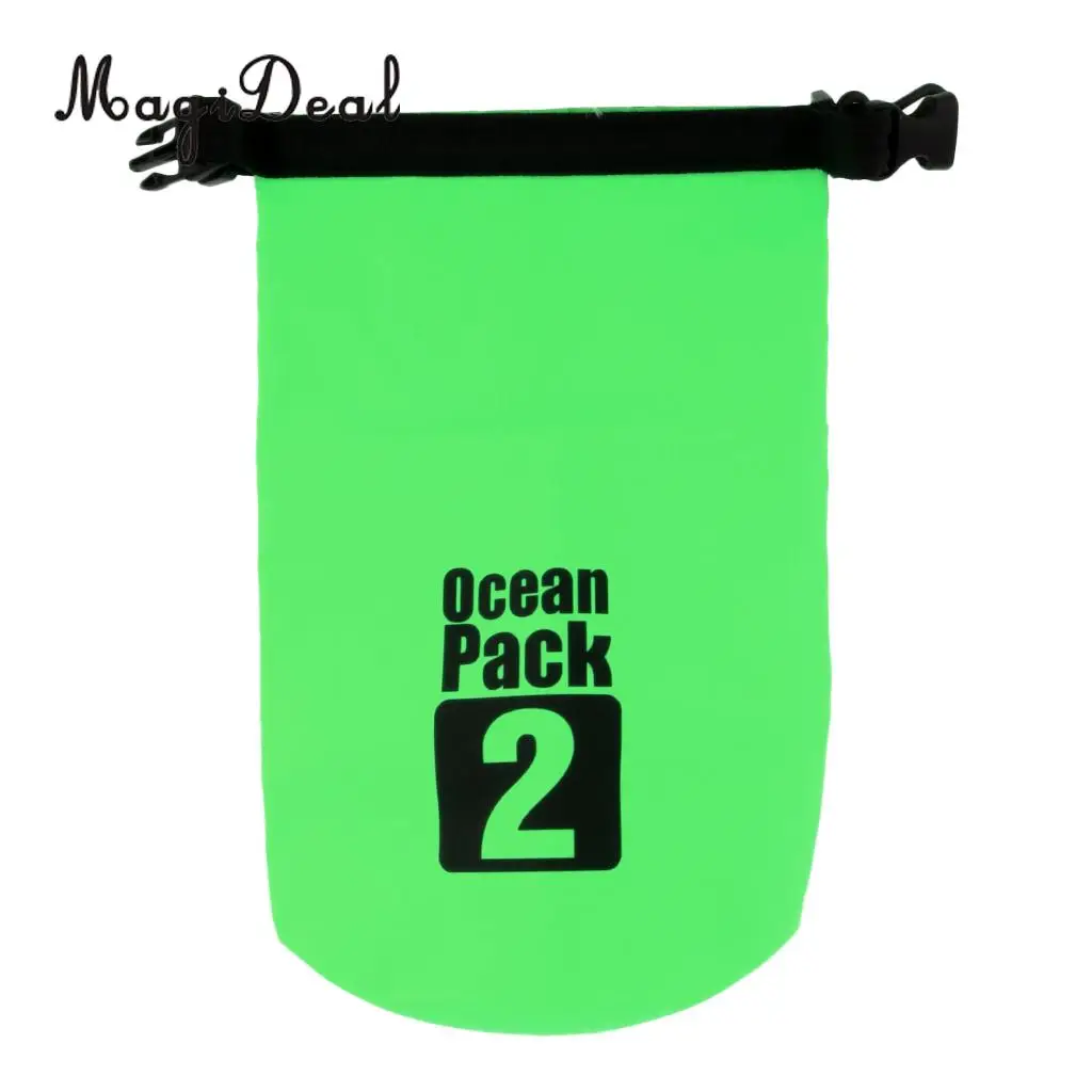 MagiDeal 2L PVC Waterproof Dry Bag Sack for Canoe Kayak Boating Kayaking Floating Dinghy Fishing Surfing Camping Accessories