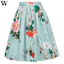 Женская юбка, женская летняя модная повседневная юбка-пачка на талии, юбка с принтом, юбка с высокой талией, новинка, Прямая поставка M27