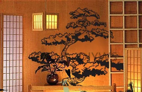 Diyws Diy Vinyl Wall Art Decal Sticker Asian Anese Bonsai Tree Diyws Diy Vinyl Wall Art Decal Sticker Asian Anese Bonsai Tree 6ft Tall