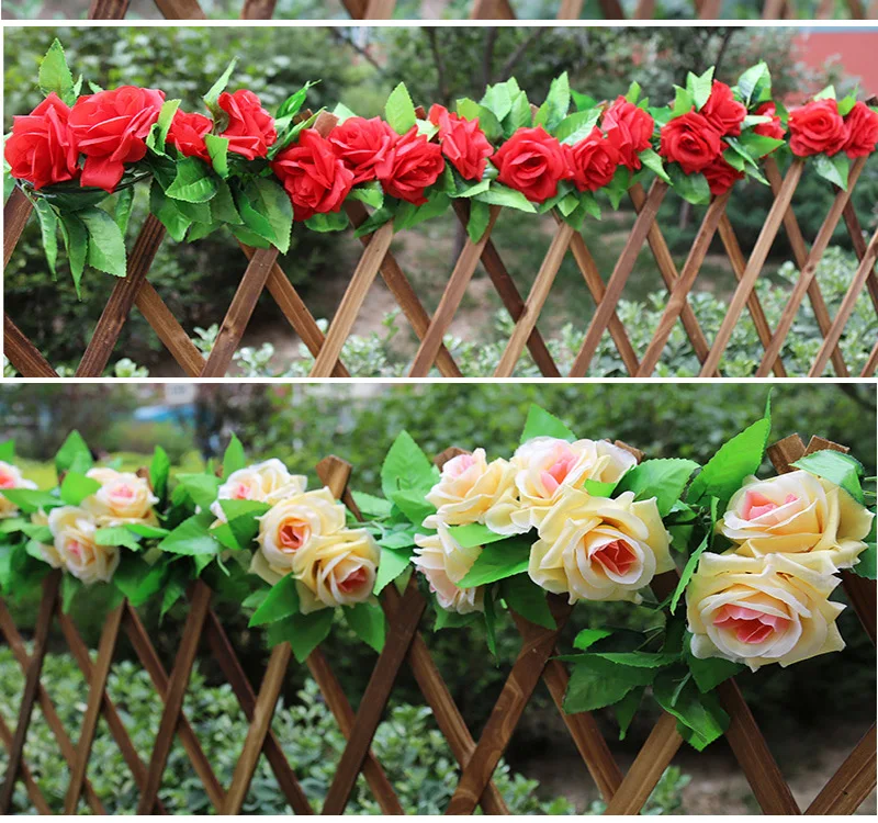 1 шт. шелковые розы плюща лоза с зелеными листьями для дома Свадебные украшения поддельные листья diy Висячие гирлянды искусственные цветы