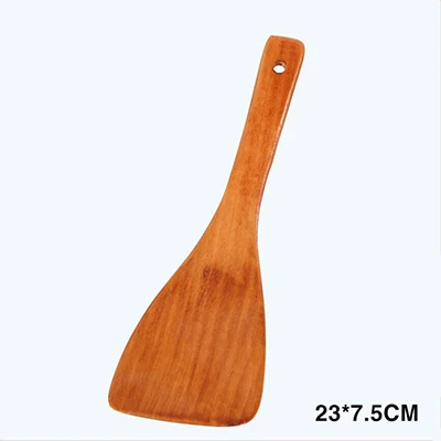 Деревянная ложка специальная лопатка для антипригарного горшка деревянная ложка для риса кухня, кухонная утварь инструмент для кухни 120 ГБ - Цвет: A