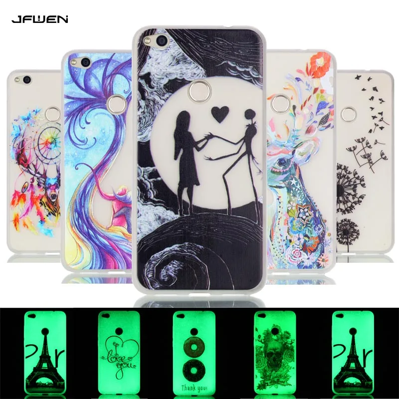 Víspera de Todos los Santos foso audible For Funda Huawei P8 lite 2017 Case 5.2 Transparent Luminous Silicone Soft  TPU Back Cover For Huawei P8 lite 2017 Phone Case Capa - AliExpress