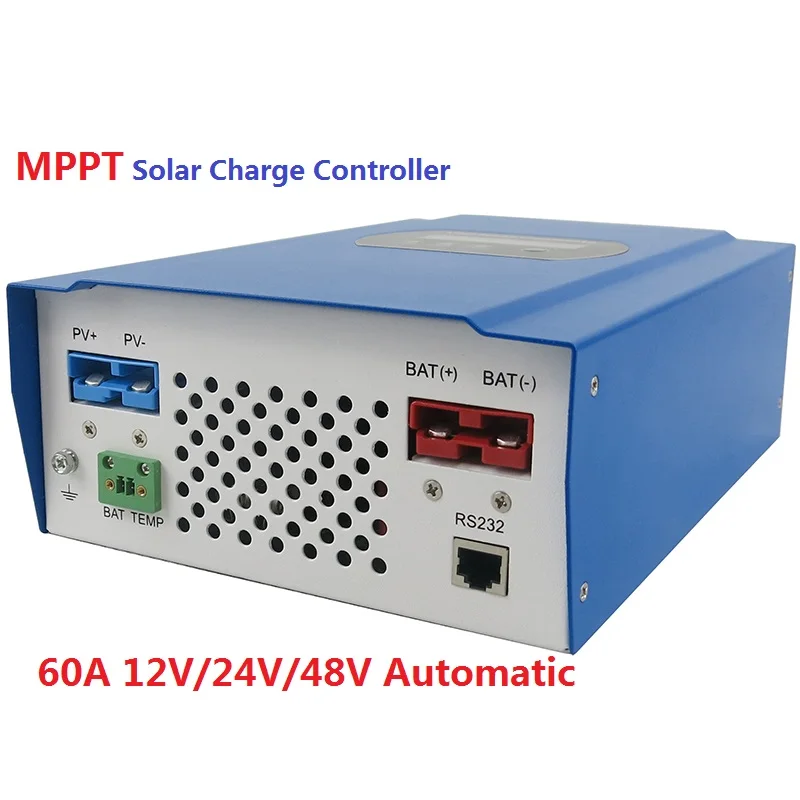 

MPPT Solar Charge Controller 60A 12V/24V/48V Automatic Recognition 60A MPPT Solar Charge Controller