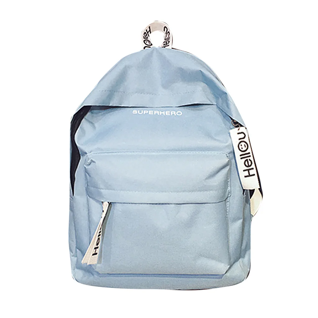 

Couple Schoolbag Travel Hiking Bag Solid Backpack Collection Luminous Bag Preppy Style European and American Style Fashion #JX