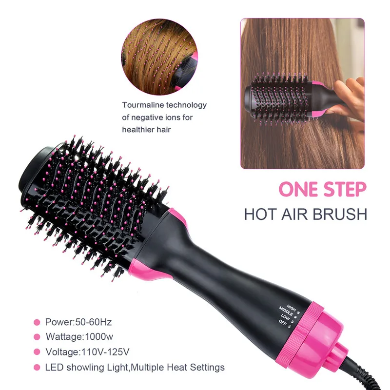 One-Step Hair Dryer & Volumizer Negative Ion Generator Hair Curler Straightener Styling ToolsHairbrushes For Dropshipping One-Step Hair Dryer & Volumizer Negative Ion Generator Hair Curler Straightener Styling ToolsHairbrushes For Dropshipping