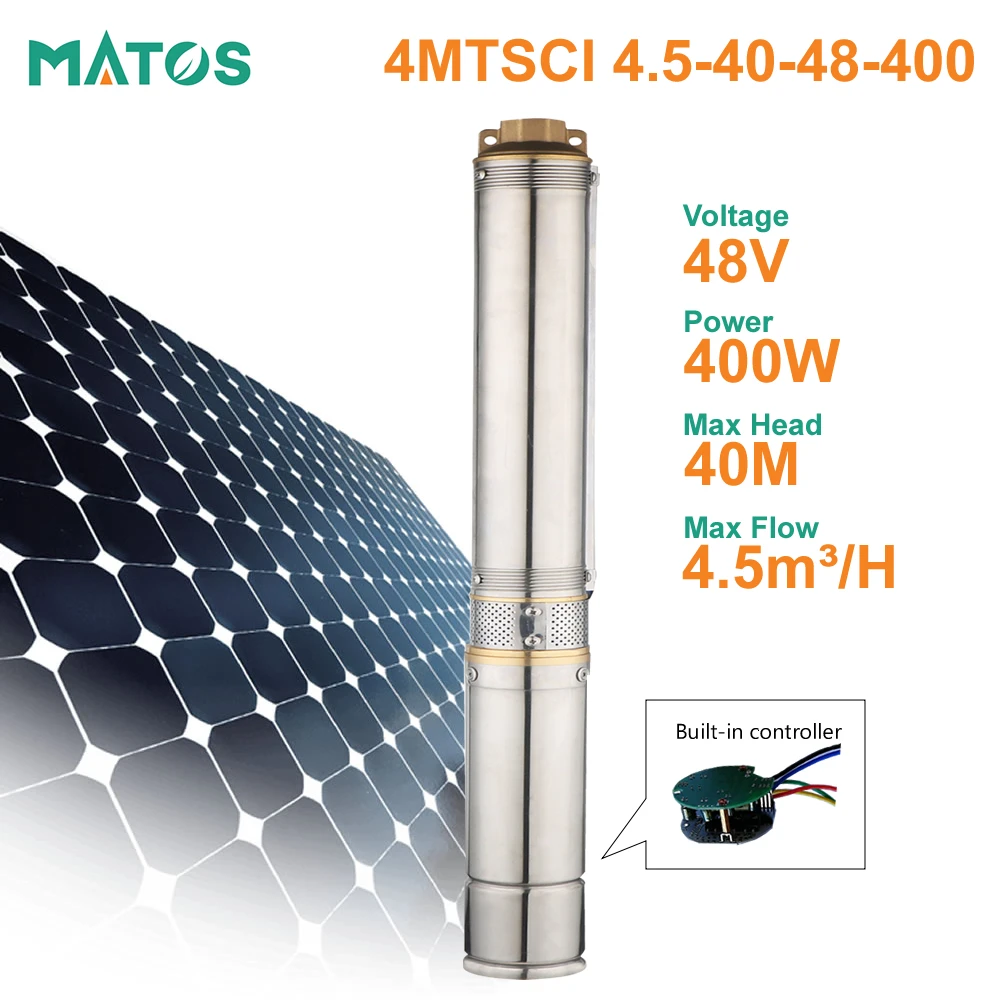 

Centrifugal brushless deep well solar bore hole Submersible water Pump system for irrigation