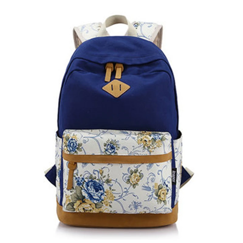 Mochilas Femininas 2017 New Floral Girl kawaii Cute Backpack Women Leisure Backpack Students Backpack School Bags