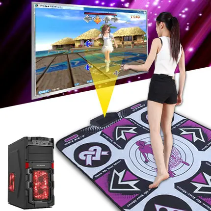 

KL single dance mat English menu 11 mm thickness non-slip mat yoga mat feeling game for PC