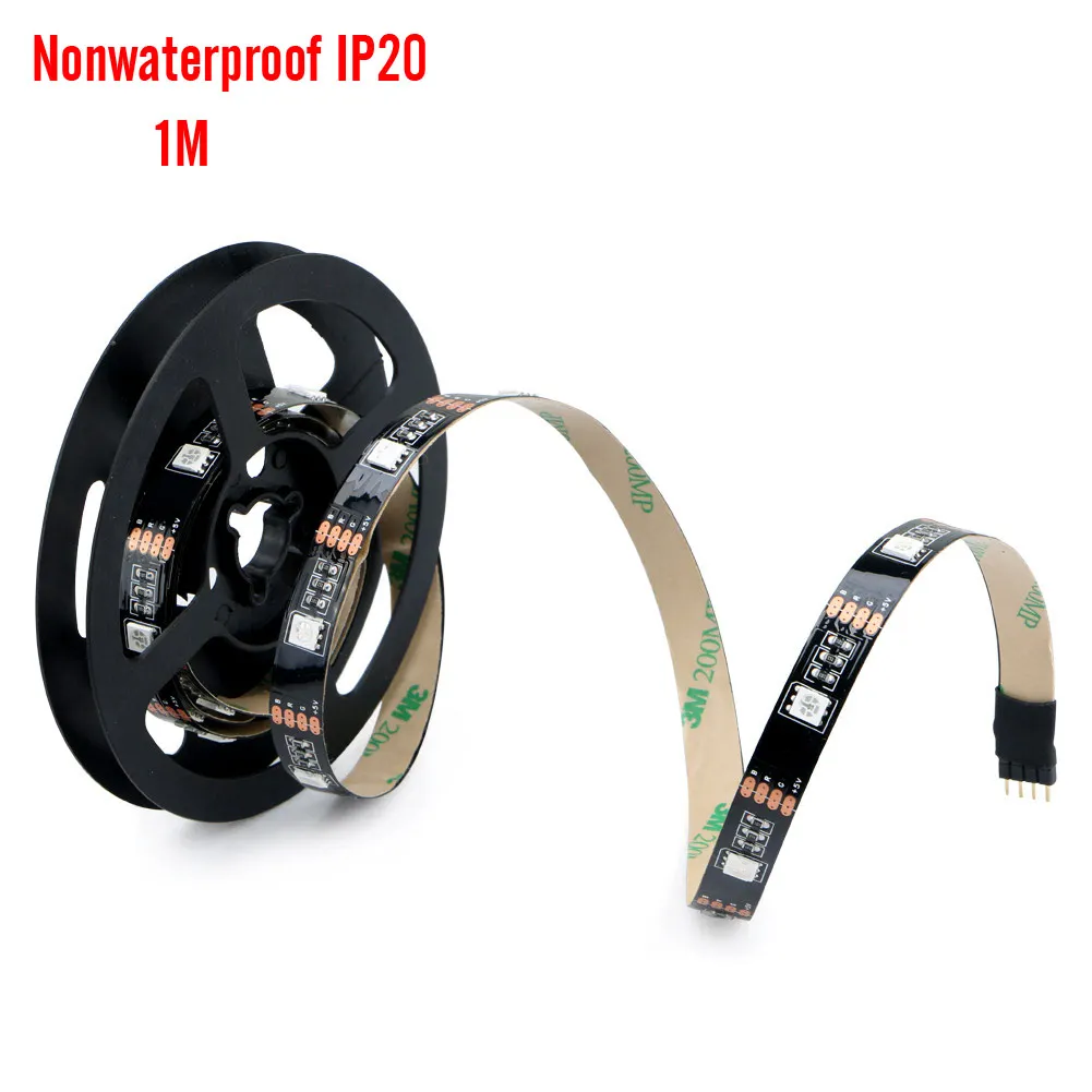 SMD RGB Светодиодная лента Водонепроницаемая 5050 1 м/2 м 30 светодиодов/м Лента USB
