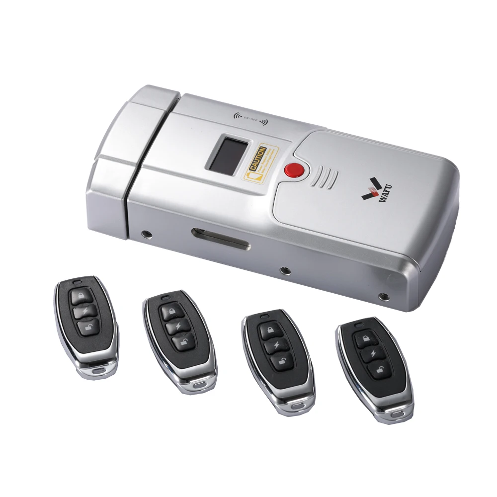 

Invisible Keyless Access Control Entry Keyless Anti-Theft Lock for Smart Home Apartment Remote Control Lock with 4 Remote Keys