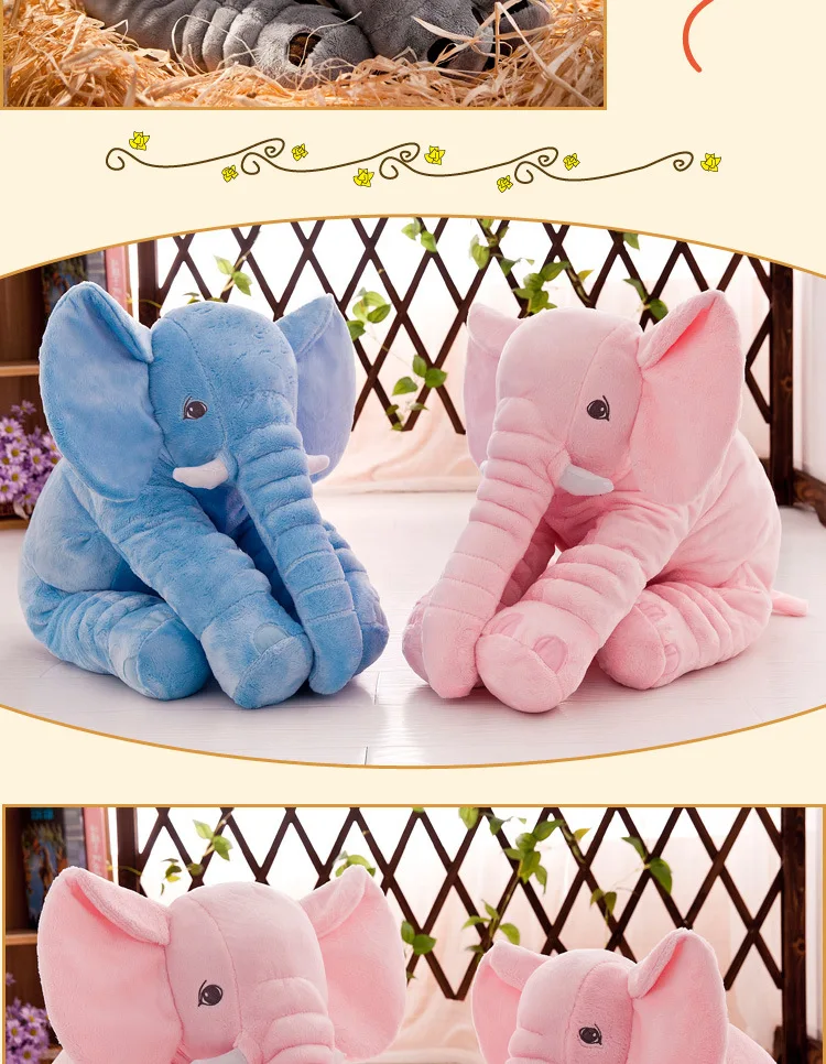Детская подушка Summitkids, мягкая подушка для кормления слона, детское постельное белье, украшение, детские плюшевые игрушки, рождественский подарок