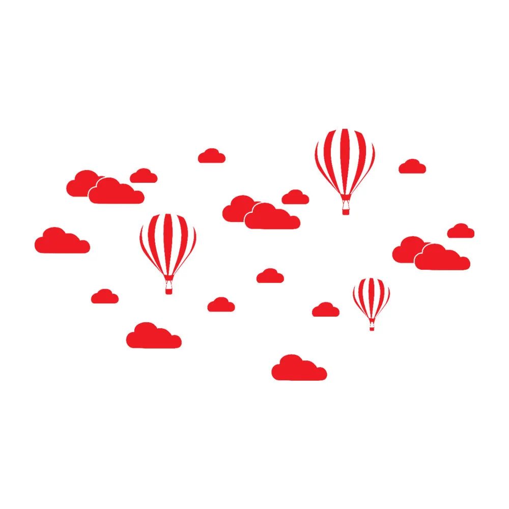 KAKUDER Big cloud воздушный шар DIY Настенная Наклейка для спальни гостиной детской