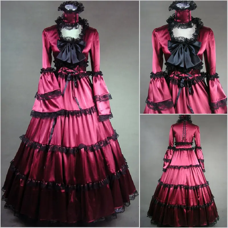 [La maxpa] Best продавец Винтаж печатных Ренессанс средневекового периода Dress18th века маскарад бальное платье Vestido средневековой Mujer