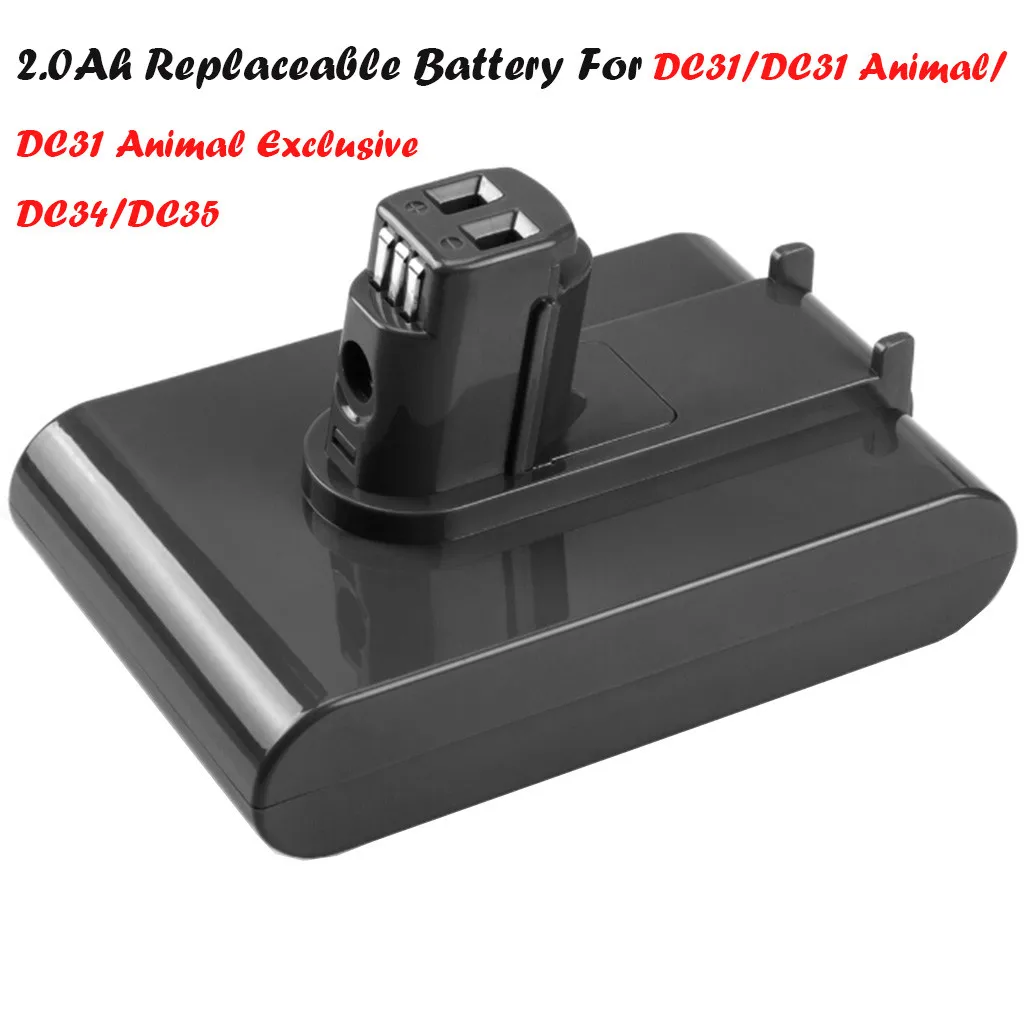 

22.2V 2000/2500mAh type A Li-ion Battery Replacement For Dyson DC31/DC31 Animal/DC34/DC35 Sweeper Power Lithium Battery Pack