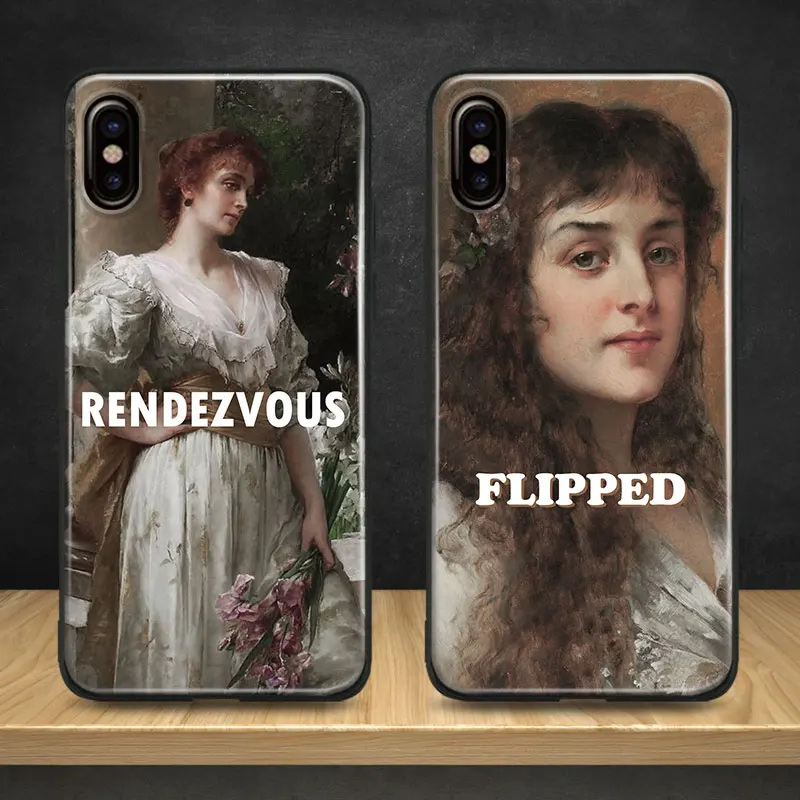 

Aesthetics Vintage Art Painting Words Soft Silicone TPU Phone Case Cover For Apple iPhone 5 5s Se 6 6s 7 8 Plus X XR XS MAX