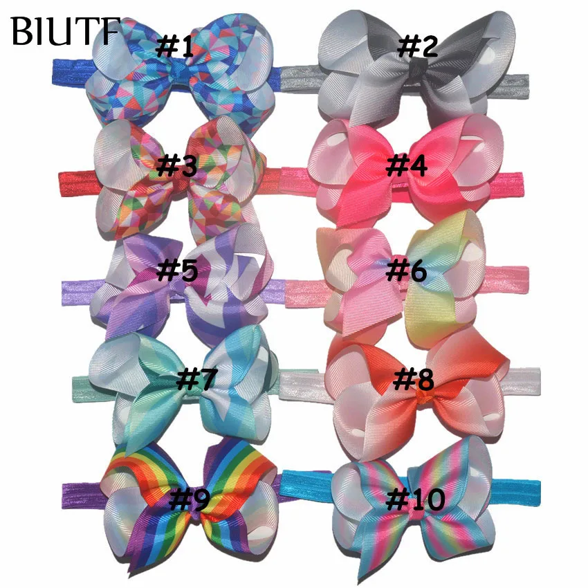 Повязка на голову детская с бантом 50 шт./лот 35 цветов|ribbon headband|top knotheadwear accessories |