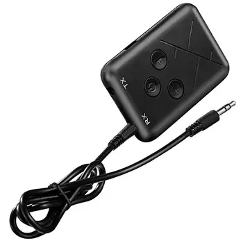 

2 in 1 Wireless Bluetooth 4.2 Transmitter Receiver 3.5mm Audio Adapter Simple Buit-in Rechargeable Battery