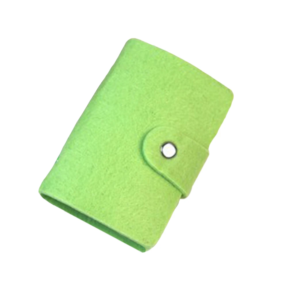 Визитница для кредитных карт, модные 24 биты, полезные держатели карт из искусственной кожи с пряжкой, органайзер porte carte bancaire - Цвет: Green